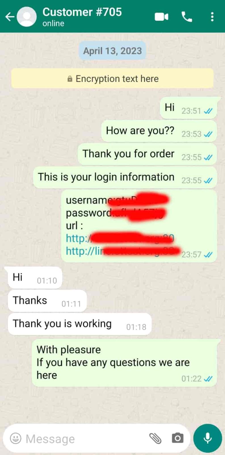 Live chat and 24/7 support for IPTV UK customers